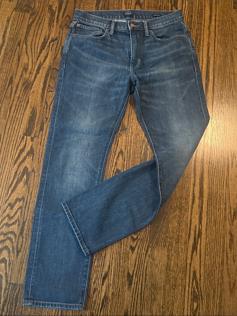 J. Crew Men's Slim Straight Jeans in Medium Blue Wash 30W x 30L